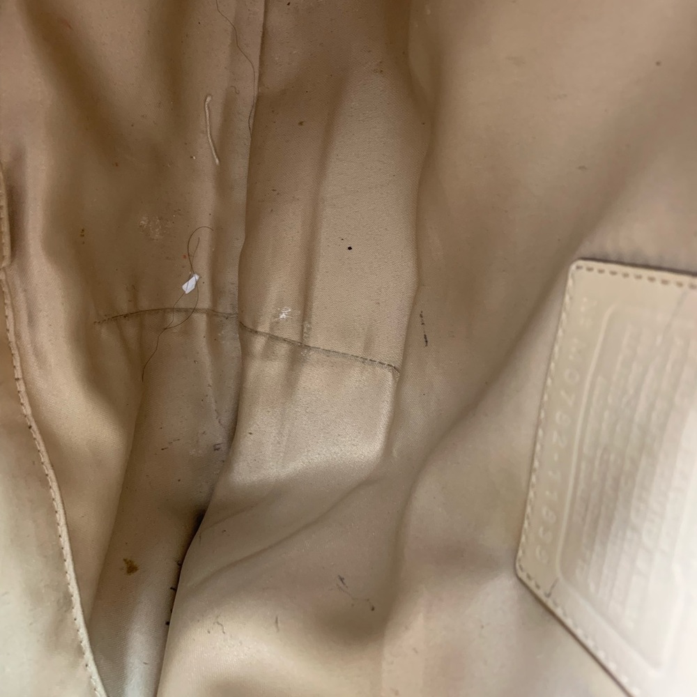 Coach Cream/Tan Soho Hobo Bag with Gold Hardware and Coach tags. - Picture 9 of 10